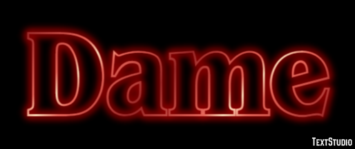 Dame Text Effect