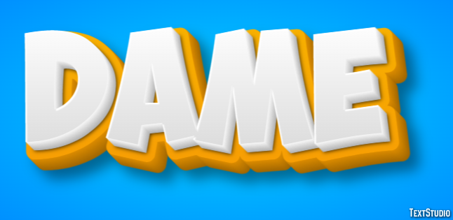 Dame Text Effect