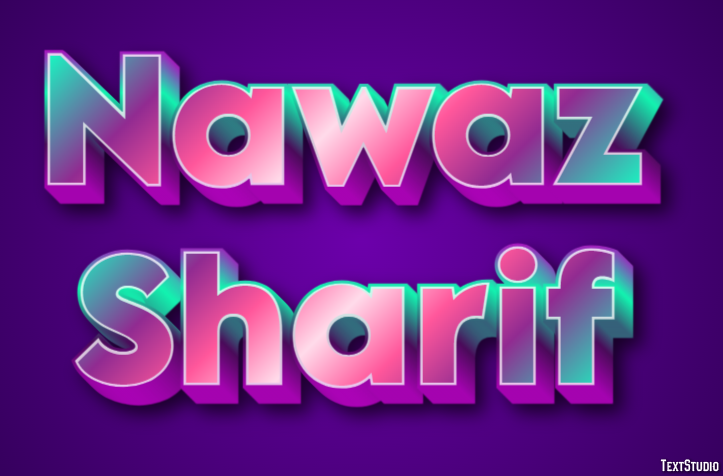 Nawaz Sharif Effet de Texte