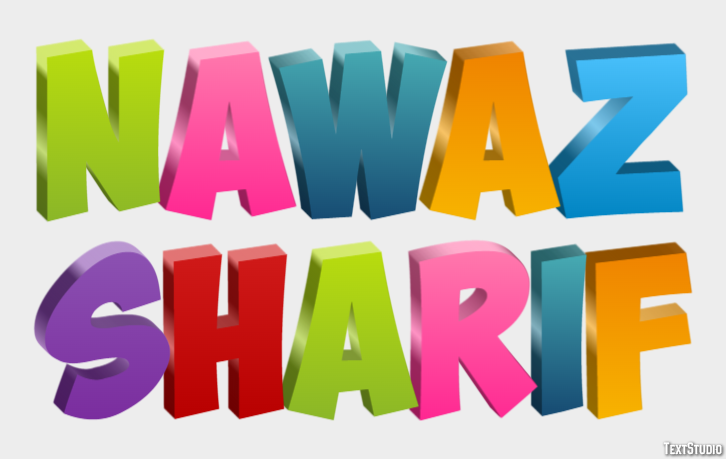 Nawaz Sharif Effet de Texte