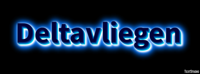 Deltavliegen テキスト効果