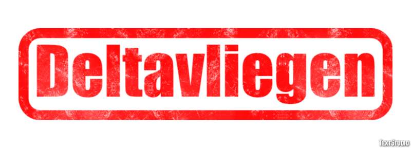 Deltavliegen Efeito de texto