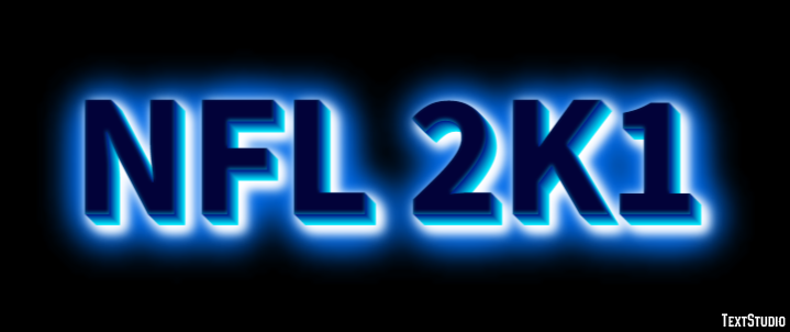 NFL 2K1 Text effect