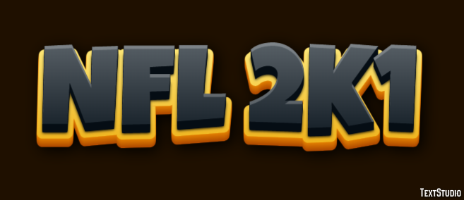 NFL 2K1 Text Effect