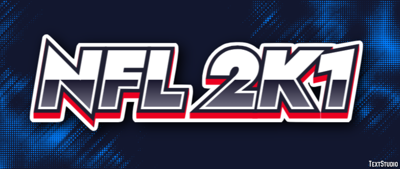 NFL 2K1 Text effect