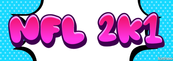 NFL 2K1 Text effect