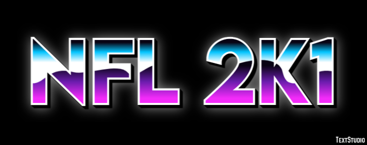 NFL 2K1 Effetto testo