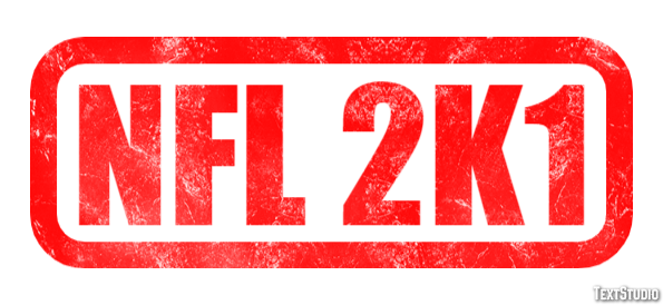 NFL 2K1 Text effect