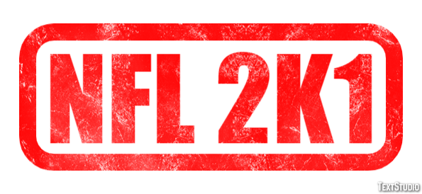 NFL 2K1 Text Effect