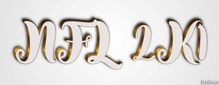 NFL 2K1 Text Effect