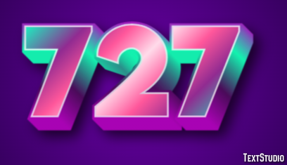 727 Text Effect