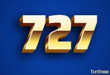 727 Text Effect