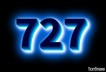 727 Text Effect