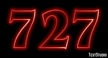 727 Text Effect