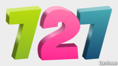 727 Text Effect