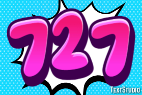 727 Efekt tekstowy