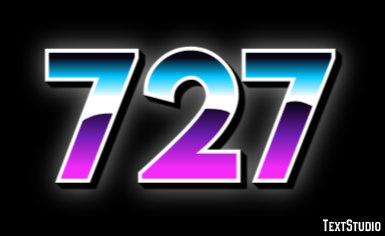 727 Text Effect