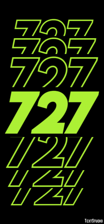 727 Text Effect
