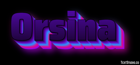 Orsina Effetto testo