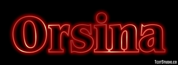 Orsina Effetto testo