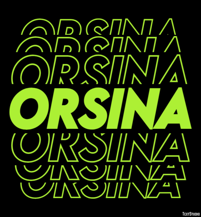 Orsina Effetto testo