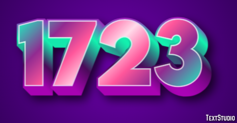 1723 Text Effect