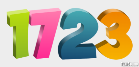 1723 Text Effect