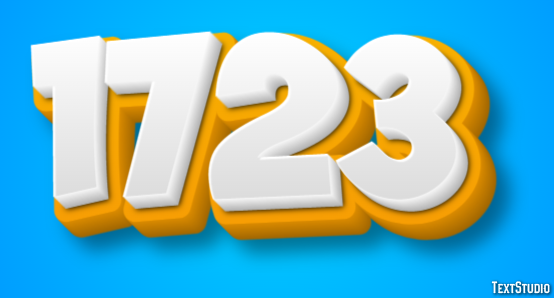 1723 Text Effect