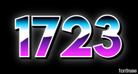 1723 Text Effect