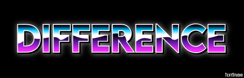 Difference Efecto de Texto