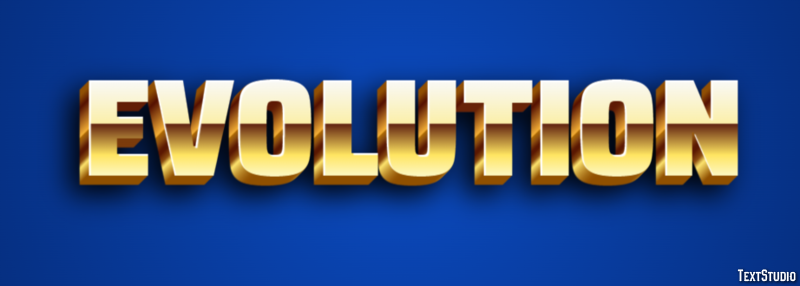 Evolution Эффект текста