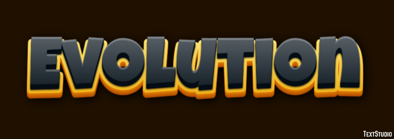 Evolution Эффект текста