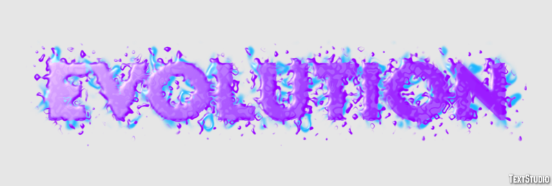 Evolution Эффект текста