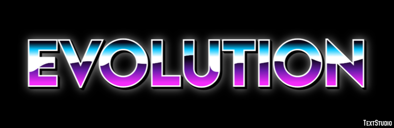 Evolution Эффект текста