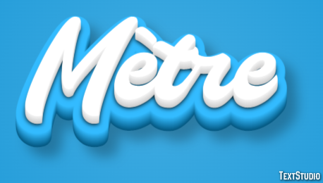 Mètre Effet de Texte