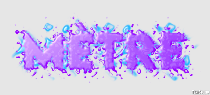 Mètre Effet de texte