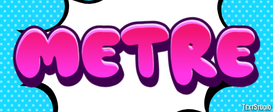 Mètre Effet de texte