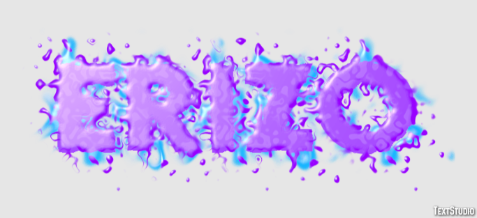 Erizo Texteffekt