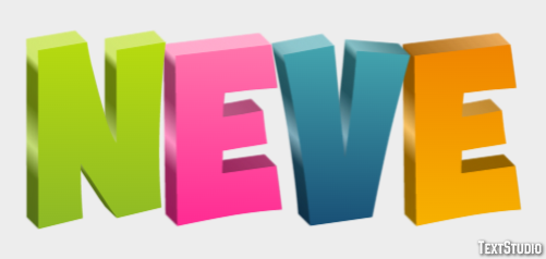 Neve Effet de Texte