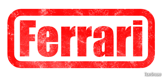 Ferrari Texteffekt