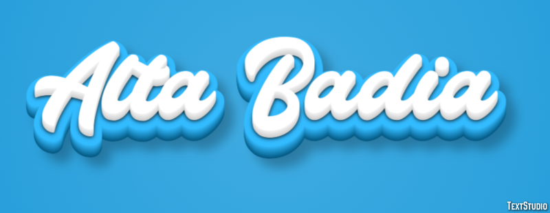 Alta Badia Efecto de Texto