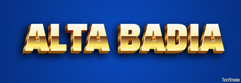 Alta Badia Efekt tekstowy