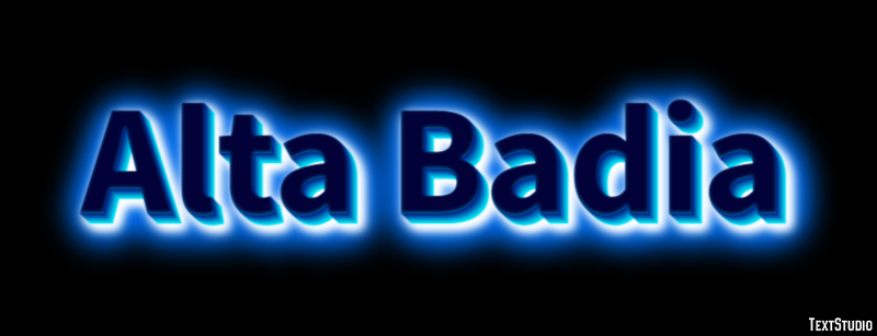 Alta Badia Efekt tekstowy