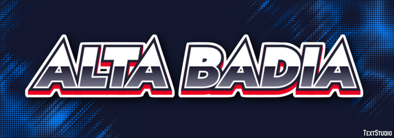 Alta Badia Text Effect