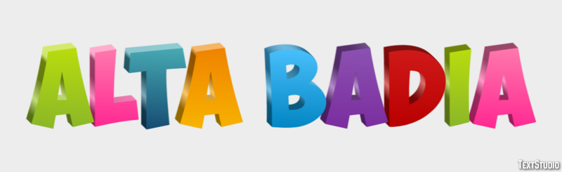 Alta Badia Efecto de Texto