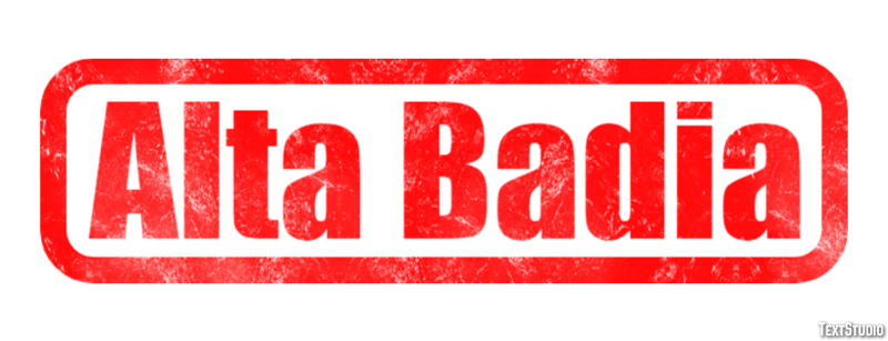Alta Badia Efekt tekstowy