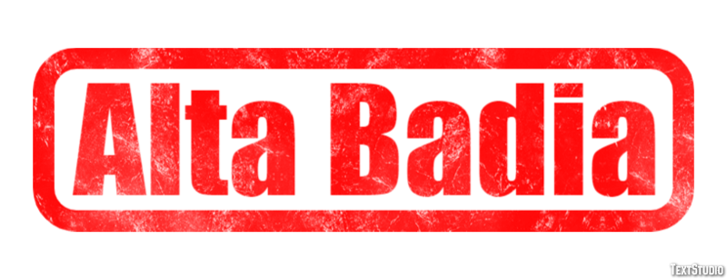Alta Badia Texteffekt