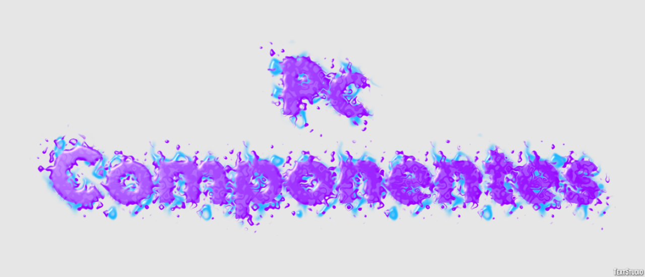 Pc Componentes Tekst Effect