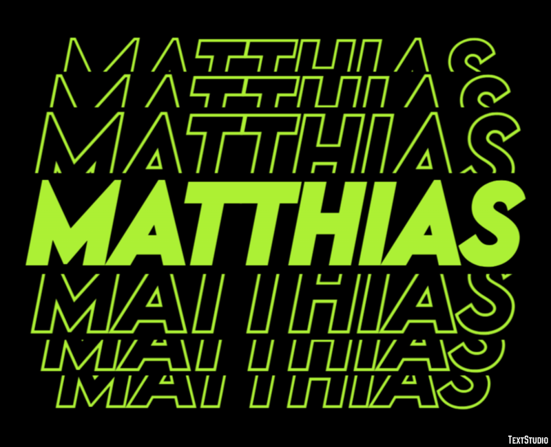 Matthias Efecto de Texto