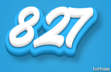 827 Tekst Effect